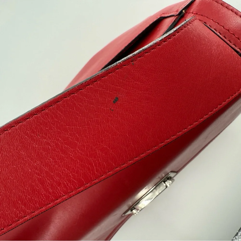Adrienne‎ Vittadini Red Satchel Shoulder Bag